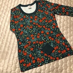 Hanna Andersson Organic Cotton Floral Top- Small